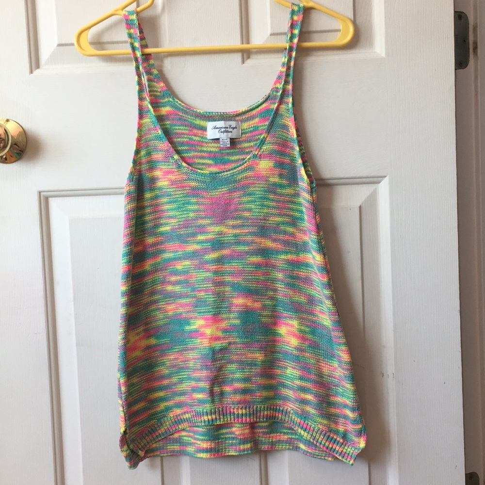 American Eagle Outfitters colorful knit tank top